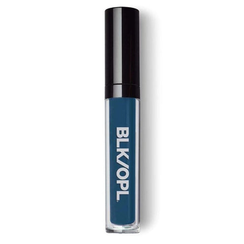 Zwarte opaal kleur spatten vloeistof matte lippenstift indigo