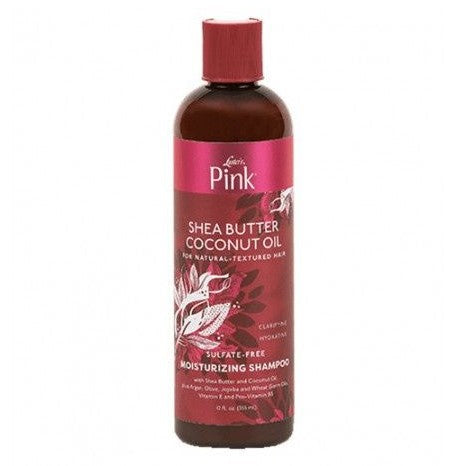 Roze sheaboter kokosolie sulfaatvrije hydraterende shampoo 12 oz