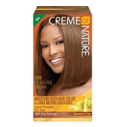 Creme of Nature Hair Color (geel) donkerbruine C20