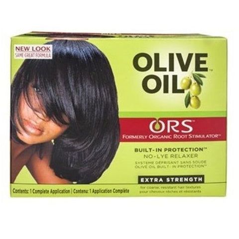 Ors olijfolie no-lye hair relaxer kit extra sterkte