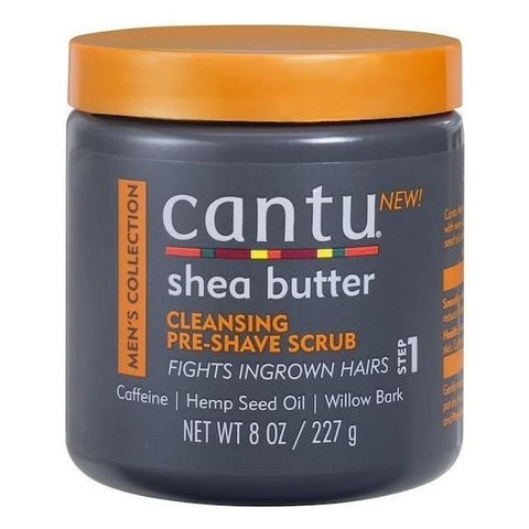 Cantu Shea Butter Heren Collection Cleansing Pre-Shave Scrub 8 oz