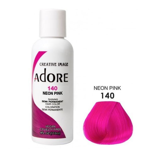 Adore semi permanent haarkleur 140 neon roze 118 ml