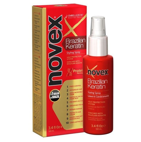 Nevex Braziliaanse keratine -stylingspray Verlof in 3,4 oz