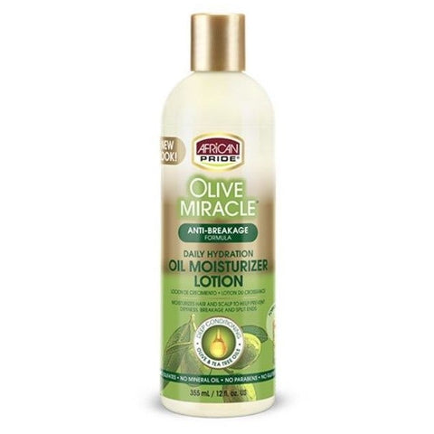 African Pride Olive Miracle anti-breakage maximale versterkende moisturizer lotion 355 ml