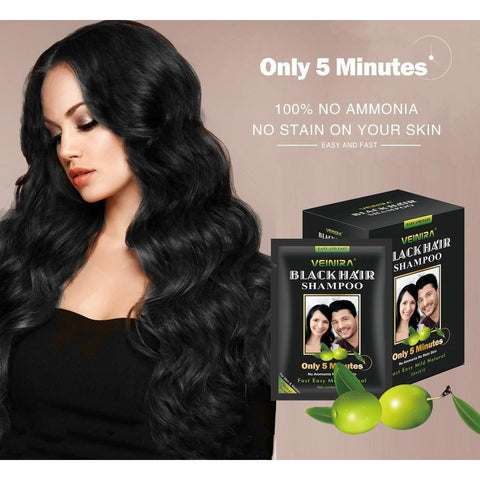 Veinira Black Hair Shampoo - 10 pakjes 25 ml