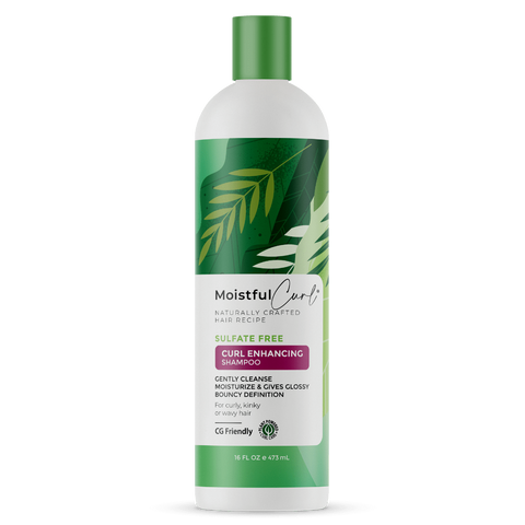 Vochtige krulsulfaatvrije krulversterking van shampoo 473 ml
