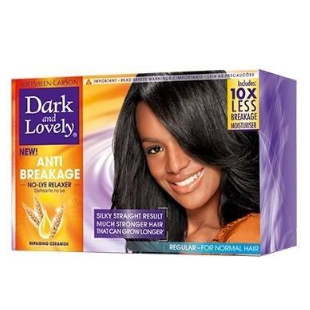 Donkere en mooie anti-breakage haren relaxer kit regelmatig