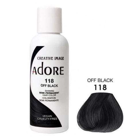 Adore semi permanent haarkleur 118 Off Black 118ml