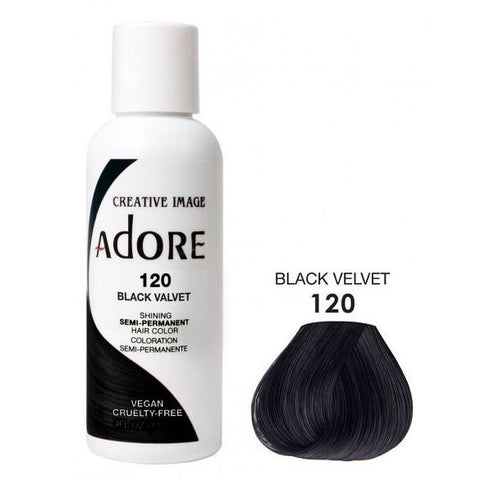 Adore semi permanent haarkleur 120 zwart fluweel 118 ml